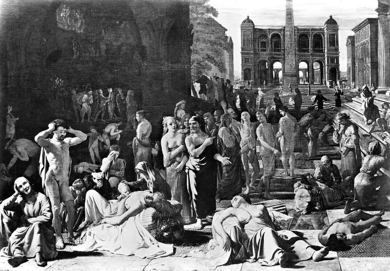 Plaga de Atenas. Wikimedia Commons